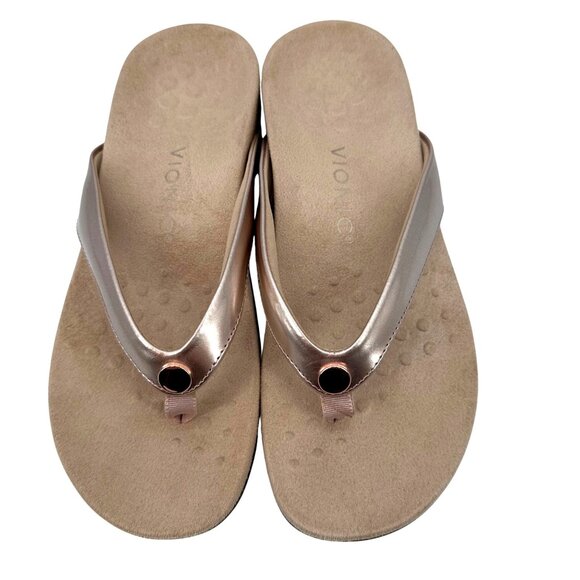 Vionic Womens Davina Rose Gold Orthotic Sandals Size 8 - Picture 2 of 10